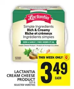 Food Basics LACTANTIA CREAM CHEESE PRODUCT offer