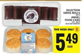 Food Basics SELECTION SWISS ROLLS OR ANGEL FOOD CAKE offer