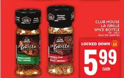 Food Basics CLUB HOUSE LA GRILLE SPICE BOTTLE offer