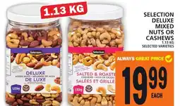 Food Basics SELECTION DELUXE MIXED NUTS OR CASHEWS offer