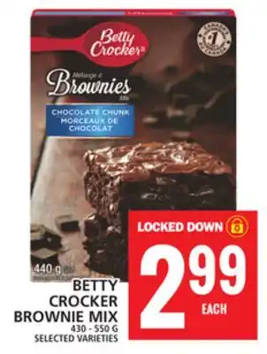 Food Basics BETTY CROCKER BROWNIE MIX offer