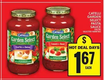 Food Basics CATELLI GARDEN SELECT PASTA SAUCE offer