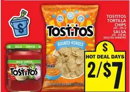 Food Basics TOSTITOS TORTILLA CHIPS OR SALSA offer