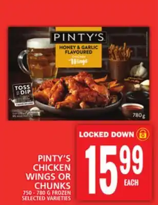 Food Basics PINTY'S CHICKEN WINGS OR CHUNKS offer