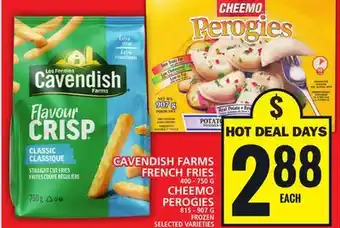 Food Basics CAVENDISH FARMS FRENCH FRIES OR CHEEMO PEROGIES offer