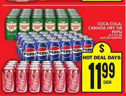 Food Basics COCA-COLA, CANADA DRY OR PEPSI offer