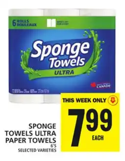 Food Basics SPONGE TOWELS ULTRA PAPER TOWELS offer