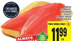 Food Basics FRESH ATLANTIC SALMON FILLET FAMILY PACK offer