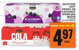 Food Basics SELECTION SOFT DRINKS OR FLAVOURED SPARKLING WATER offer