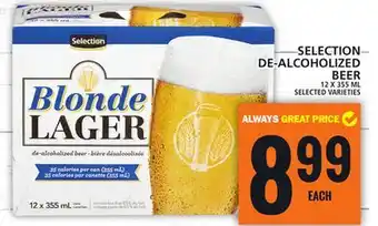 Food Basics SELECTION DE-ALCOHOLIZED BEER offer