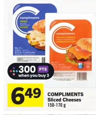 Foodland COMPLIMENTS Sliced Cheeses offer