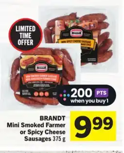 Foodland Mini Smoked Farmer or Spicy Cheese Sausages offer