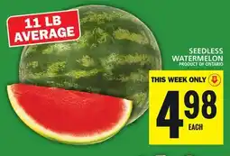Food Basics SEEDLESS WATERMELON offer