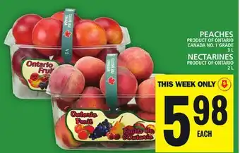 Food Basics PEACHES OR NECTARINES offer