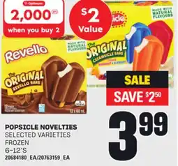 Loblaws POPSICLE NOVELTIES, 6-12'S offer