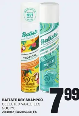 Loblaws BATISTE DRY SHAMPOO, 200 ML offer