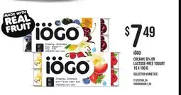 Loblaws IÖGO CREAMY, 0% OR LACTOSE-FREE YOGURT, 16 X 100 G offer