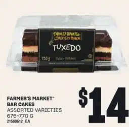 Loblaws FARMER'S MARKET BAR CAKES, 675-770 G offer