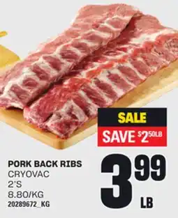Loblaws PORK BACK RIBS, 2'S offer