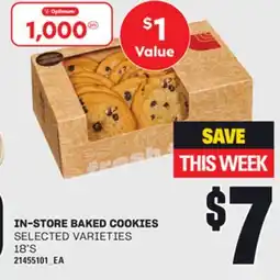 Loblaws IN-STORE BAKED COOKIES, 18'S offer
