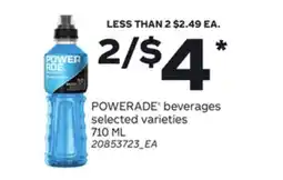 Loblaws POWERADE BEVERAGES, 710 ML offer