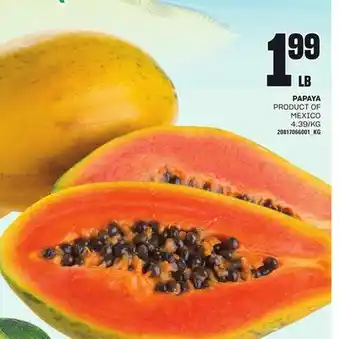 Loblaws PAPAYA offer