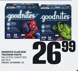 Loblaws GOODNITE CLUB SIZE TRAINING PANTS, 28-74'S offer