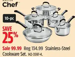 Canadian Tire Master Chef Stainless-Steel Cookware Set offer