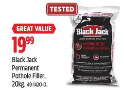 Canadian Tire Black Jack Permanent Pothole Filler, 20kg offer