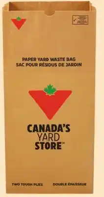 Canadian Tire CTC Yard Waste 2-Ply Paper Bags, 20-Pack offer