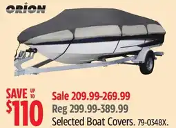 Canadian Tire Orion Selected Boat Covers offer