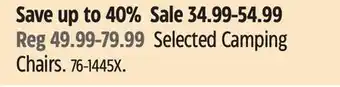 Canadian Tire Coleman Selected Camping Chairs offer