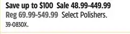 Canadian Tire Sonax Select Polishers offer