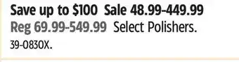 Canadian Tire Sonax Select Polishers offer