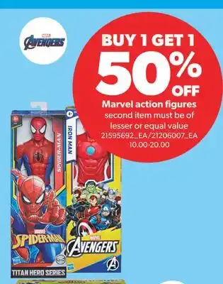 Real Canadian Superstore MARVEL ACTION FIGURES offer