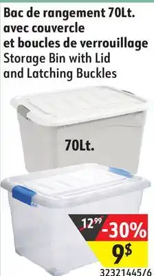 Sushi Shop Storage Bin with Lid and Latching Buckles offer