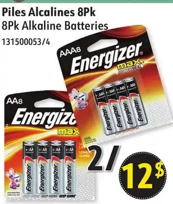 Hart 8Pk Alkaline Batteries offer