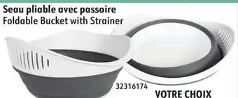 Sushi Shop Foldable Bucket with Strainer offer