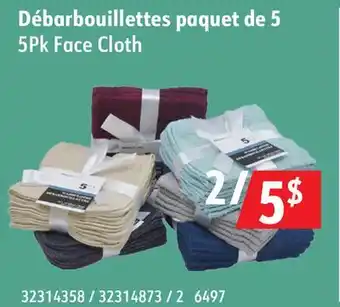 Hart 5Pk Face Cloth offer