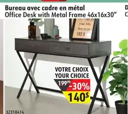 Sushi Shop Office Desk with Metal Frame offer