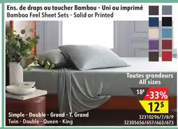 Sushi Shop Bamboo Feel Sheet Sets - Solid or Printed offer