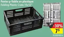Sushi Shop Folding Plastic Crate 15x12 offer