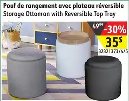 Sushi Shop Storage Ottoman with Reversible Top Tray offer