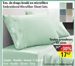 Sushi Shop Embroidered Microfiber Sheet Sets offer
