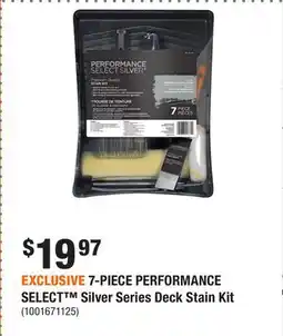 Home Depot EXCLUSIVE 7-PIECE PERFORMANCE SELECT Silver Series Deck Stain Kit offer