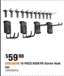 Home Depot EXCLUSIVE 15-PIECE HUSKY Starter Hook Set offer