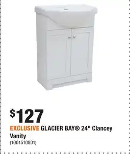 Home Depot EXCLUSIVE GLACIER BAY 24 Clancey Vanity offer