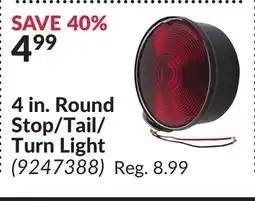 Princess Auto 4 in. Round Stop/Tail/Turn Light offer