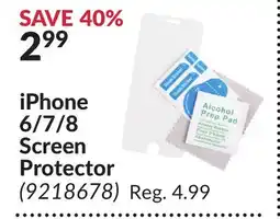 Princess Auto iPhone 6/7/8 Screen Protector offer