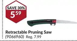 Princess Auto Retractable Pruning Saw offer